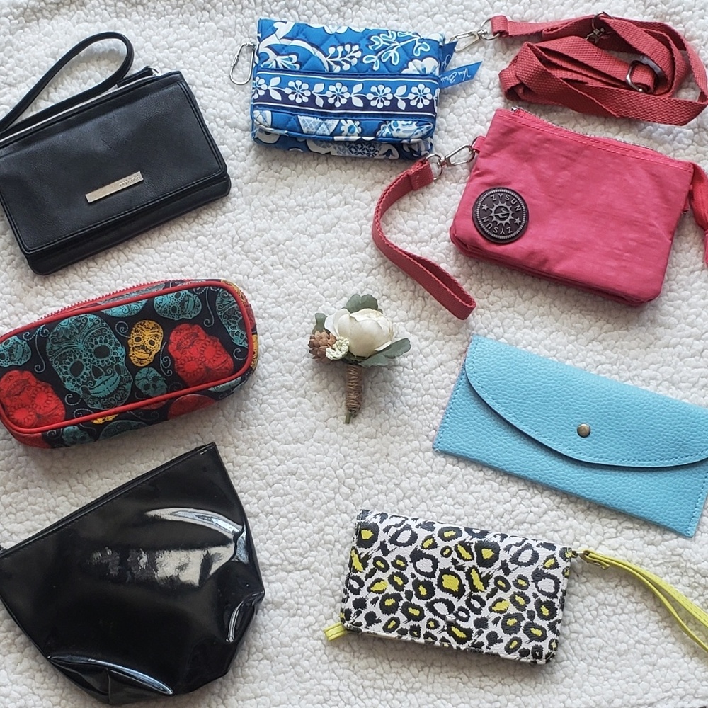 Lot of 7 Wallets/Makeup Bags
